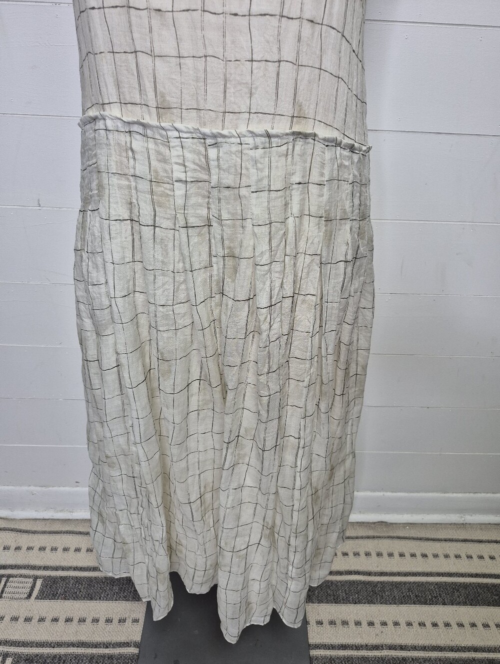 Massimo Dutti Drop Waist Midi Dress Size 2 - Picture 5 of 16